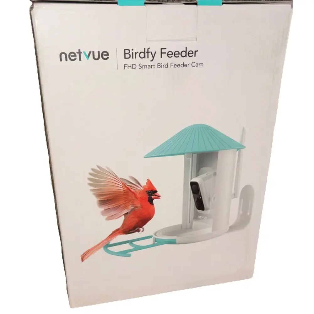 Netvue Birdfy Smart Bird Feeder with 2K AI Camera, Auto Capture Videos & Motion
